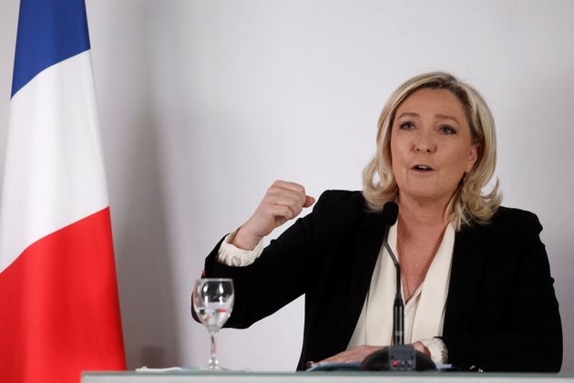 Marine Le Pen, ici lors d'une conférence de presse à Paris, le 18 janvier