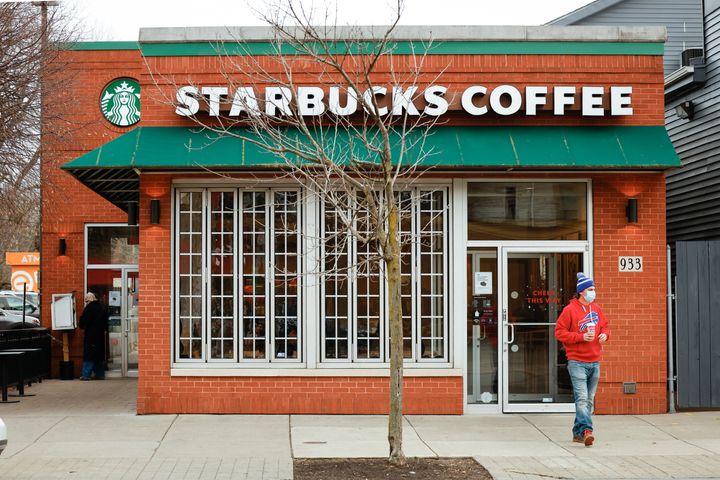 The Buffalo Starbucks store that was the first to unionize.