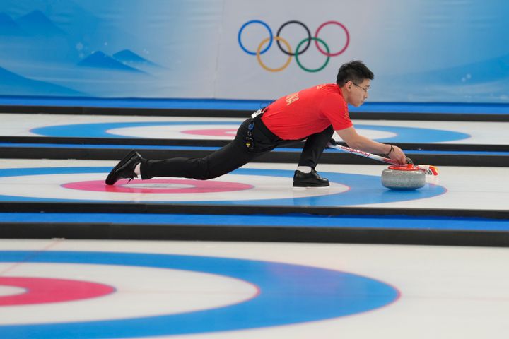 北京オリンピック、2月3日に開かれたカーリング混合ダブルスの中国対スウェーデン戦