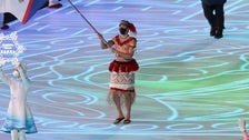 Tonga’s Shirtless Flag Bearer Wasn’t At The Opening Ceremony, But American Samoa’s Was