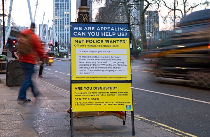 Met Police 'banter' was torn apart in a new campaign from the Women's Equality Party