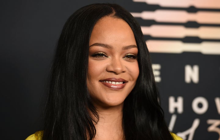 Musician and entrepreneur Rihanna attends an event for her lingerie line Savage X Fenty at the Westin Bonaventure Hotel in Los Angeles on on Aug. 28, 2021.