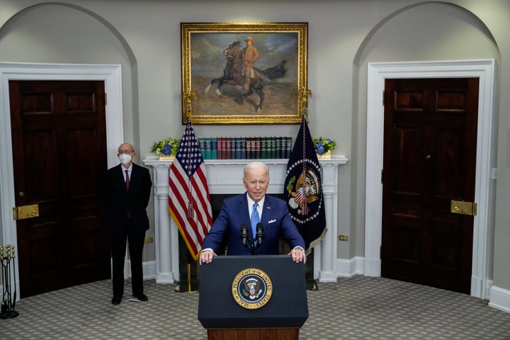 President Joe Biden reiterated his promise to nominate a Black woman for his first pick to the highest court in the country after Justice Stephen Breyer announced his intent to retire in 2022.