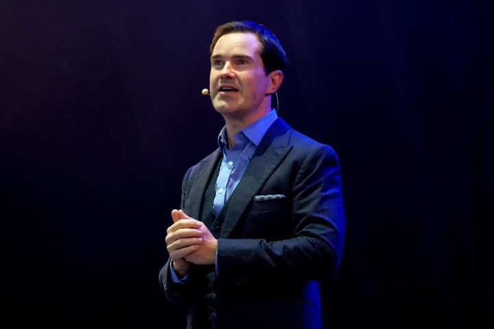 Jimmy Carr performs at Virgin Money Unity Arena in 2020.