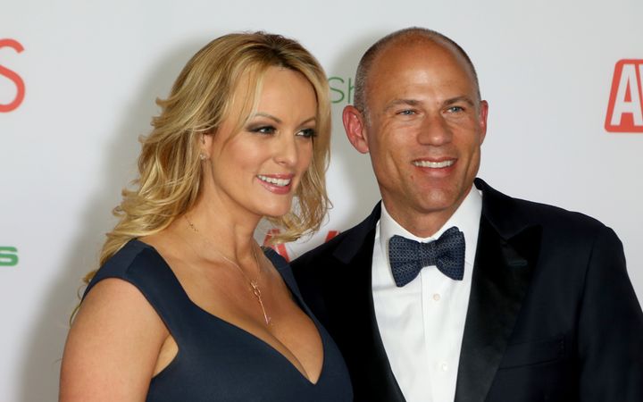 LAS VEGAS, NEVADA - JANUARY 26: Adult film actress/director Stormy Daniels and attorney Michael Avenatti attend the 2019 Adult Video News Awards at The Joint inside the Hard Rock Hotel & Casino on January 26, 2019 in Las Vegas, Nevada. (Photo by Gabe Ginsberg/Getty Images)