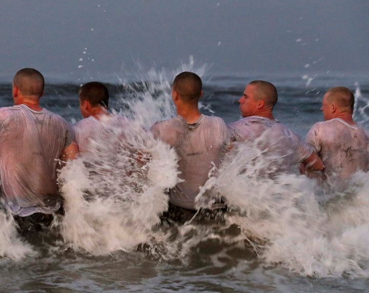 The Navy's Hell Week test ends the first phase of assessment and selection for Navy commandos. It is part of the SEALs BUD/S class, which involves basic underwater demolition, survival and other combat tactics. Candidates are seen in 2020.