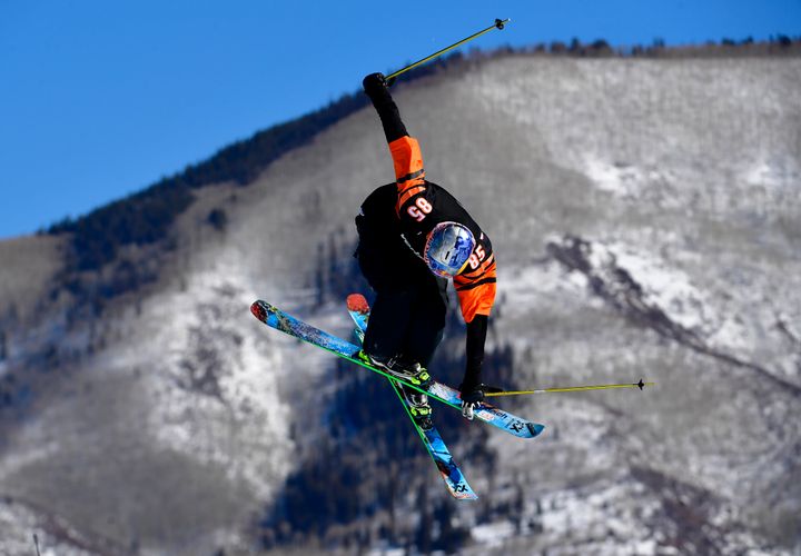 Goepper competes in a Bengals jersey during the X Games in Aspen, Colorado, on Jan. 23.