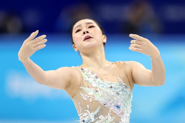 女子シングルショートプログラムに出場した樋口新葉選手（2022年2月6日）