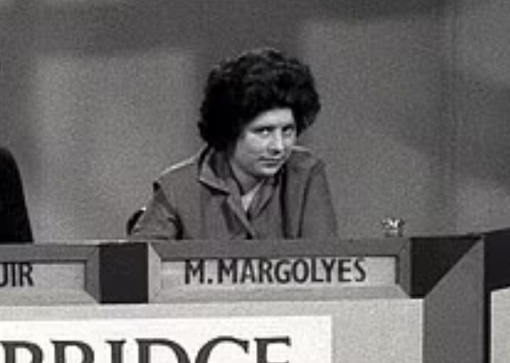 Miriam Margolyes on University Challenge in the early 1960s