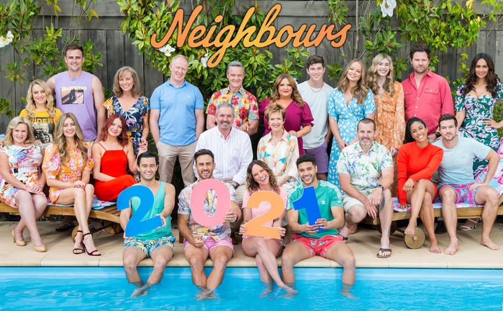 The cast of Neighbours were told the show faces an uncertain future