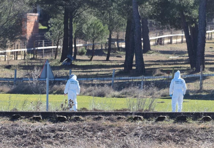 Investigadores durante la búsqueda de Esther López.