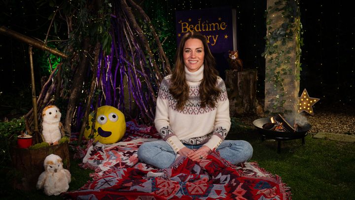 A photo of the duchess ahead of her CBeebies Bedtime Story reading, provided by Kensington Palace.