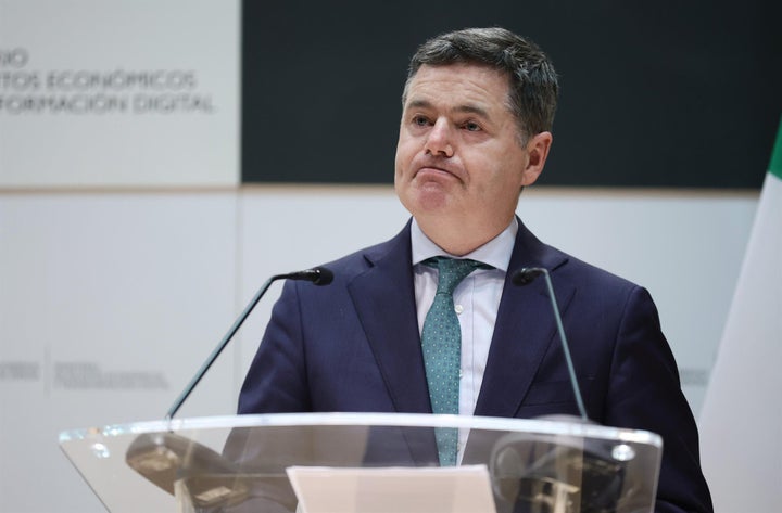 El presidente del Eurogrupo y ministro de Finanzas irlandés, Paschal Donohoe.