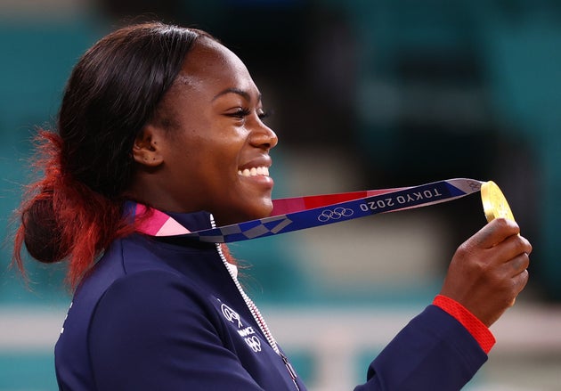 Clarisse Agbegnenou, ici médaillée d