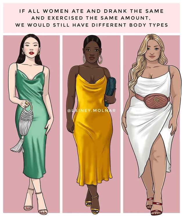 「全ての女性が同じものを飲んで、食べて、同じだけ運動しても、みんな体型は違うもの」