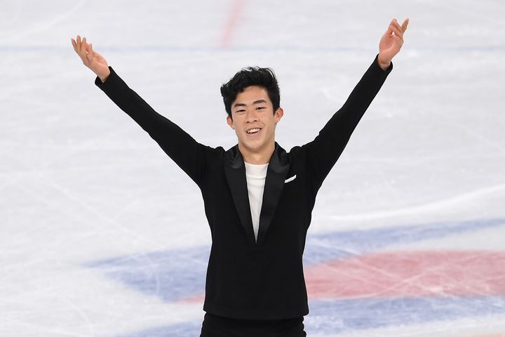 Nathan Chen’s total was nearly six points ahead of Yuma Kagiyama, who sits in second place.
