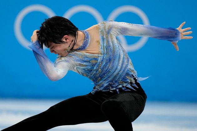 羽生結弦選手（2月8日、北京オリンピック・フィギュアスケートの男子ショートプログラム）