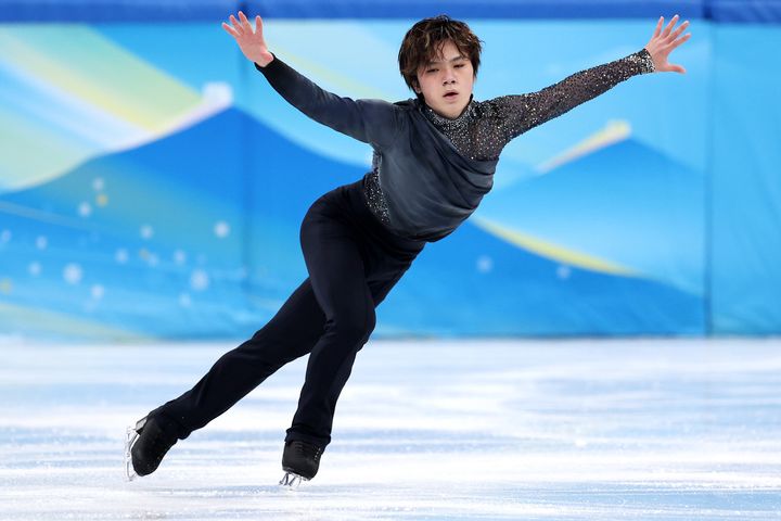 宇野昌磨選手（2月8日、北京オリンピック・フィギュアスケートの男子ショートプログラム）