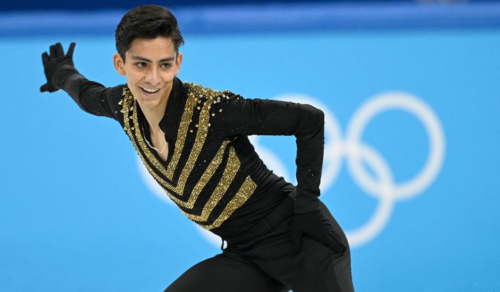 Donovan Carrillo of Mexico advanced to the free skate portion of the figure skating competition at the Beijing Games on Tuesday, a first for the country.