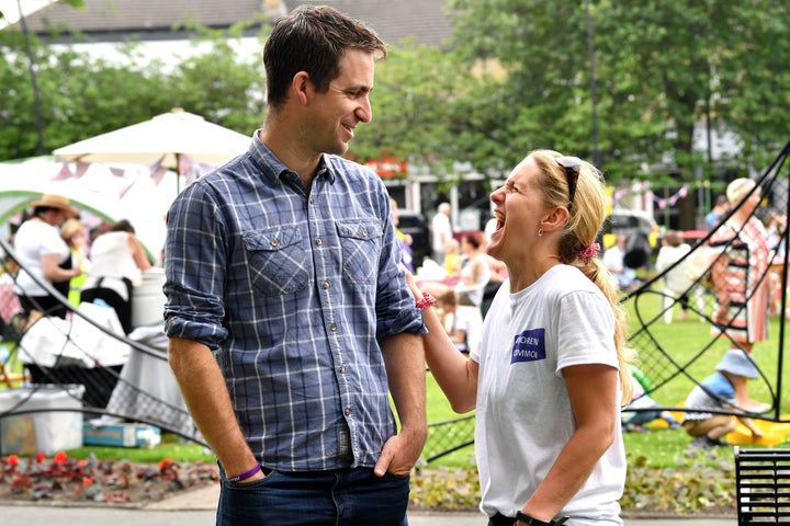 Brendan Cox, husband of murdered MP Jo Cox, and Kim Leadbeater