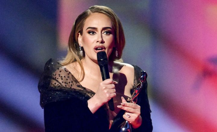 Adele receives award for Song of the Year during The Brit Awards 2022 