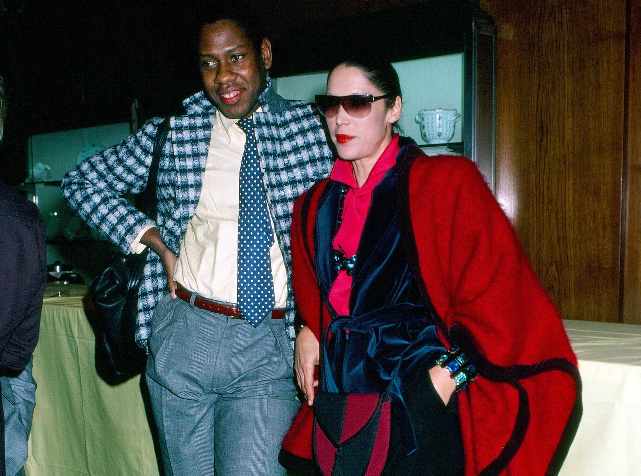 André Leon Talley and Marina Schiano circa 1980 in New York City.