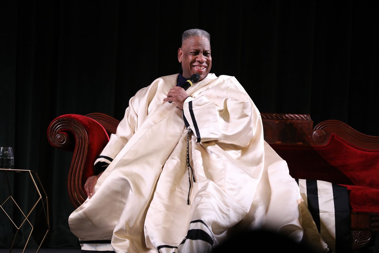 André Leon Talley speaks during 'The Gospel According to Andre' Q&A during the 21st SCAD Savannah Film Festival on Nov. 2, 2018, in Savannah, Georgia.