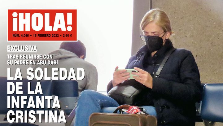 La infanta Cristina en el aeropuerto protagoniza la portada del miércoles 9 de febrero de la revista ¡Hola!