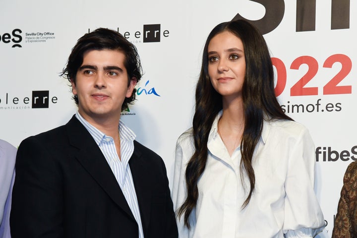Victoria Federica y Jorge Bárcenas en SIMOF, en Sevilla, el 3 de febrero.