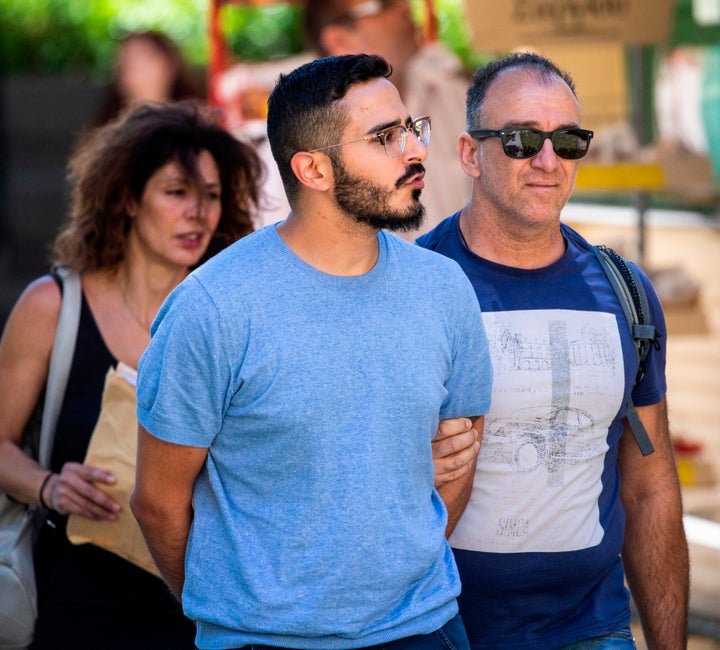 The subject of Netflix's "The Tinder Swindler," known as Simon Leviev, pictured in Athens, Greece, in July 2019.