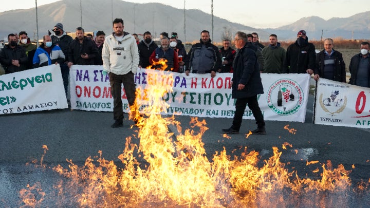 ΔΙΑΜΑΡΤΥΡΙΑ ΑΓΡΟΤΩΝ ΠΑΡΑΓΩΓΩΝ ΤΣΙΠΟΥΡΟΥ ΣΤΟ ΜΠΛΟΚΟ ΤΟΥ ΤΥΡΝΑΒΟΥ