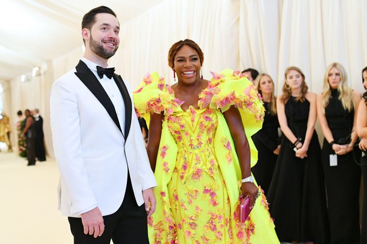Serena Williams and Alexis Ohanian attend the 2019 Met Gala in New York City.