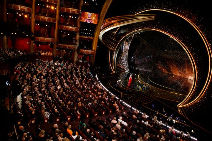 Η τελετή απονομής του 2020. Στη σκηνή του Dolby Theatre η Τζέιν Φόντα (ARTURO HOLMES via Getty Images) JANE FONDA