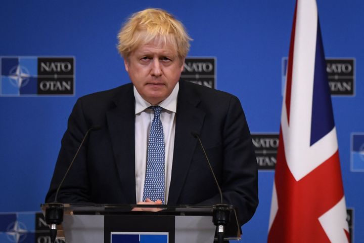 Johnson was in Brussels for talks on the impending threat of a Russian invasion of Ukraine.