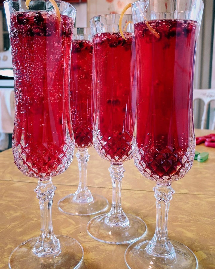 Pomegranate Mimosas