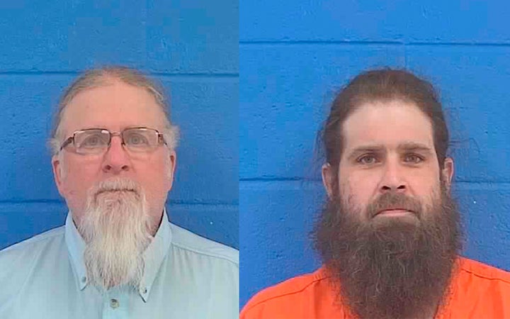 Gregory Case and Brandon Case, in Feb. 1 booking photos provided by the Lincoln County Sheriff’s Department.