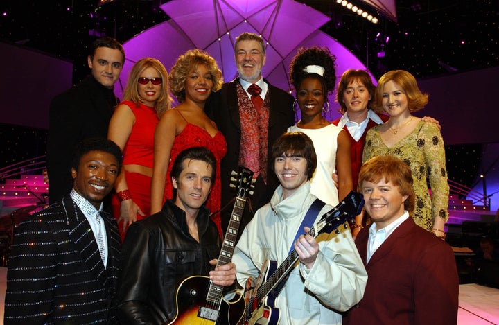 Matthew Kelly (centre, back) fronted Stars In Their Eyes in the 90s and 00s