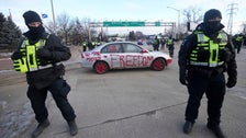 Police Arrest Protesters That Remained At U.S.-Canada Bridge Police Arrest Protesters That Remained At U.S.-Canada Bridge