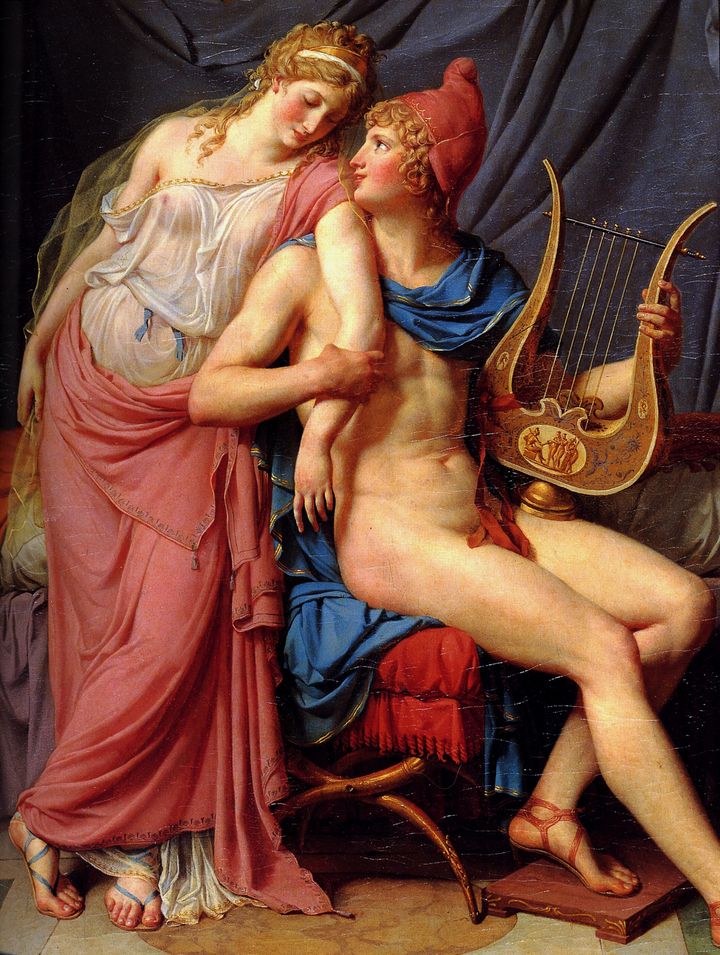 Ο Έρωτας του Πάρι και της Ελένης (Έργο του Jacques-Louis David1788 - Λούβρο)
