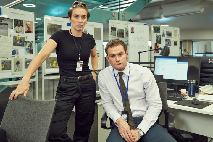 Vicky McClure as Lana Washington and Mark Stanley as DCI Thom Youngblood in Trigger Point