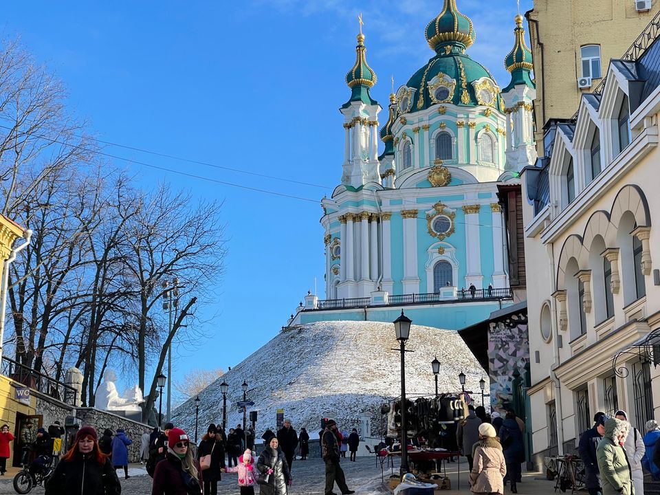 O φημισμένος ναός του Αγιου Ανδρέα στο Κίεβο, Κυριακή 13 Φεβρουαρίου