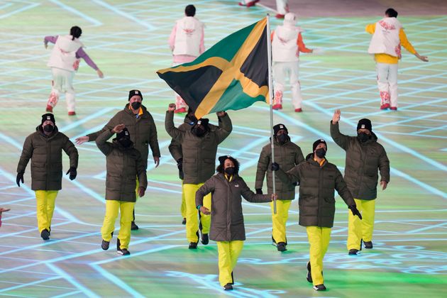 開会式では旗手も務めていたアレクサンダー選手。ジャマイカからは6人の選手が北京冬季オリンピックに参加している。