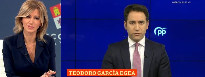 Susanna Griso y Tedoro García-Egea.