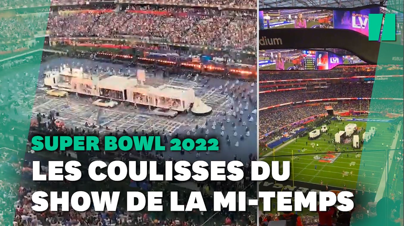 Au Super Bowl, les time lapse incroyables du montage de la scène