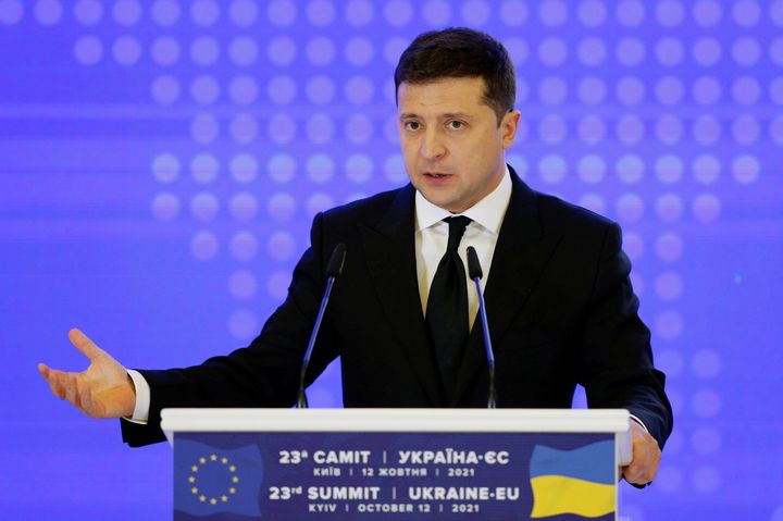 Ukrainian president Volodymyr Zelenskiy wants to align Ukraine with the west, not Russia.