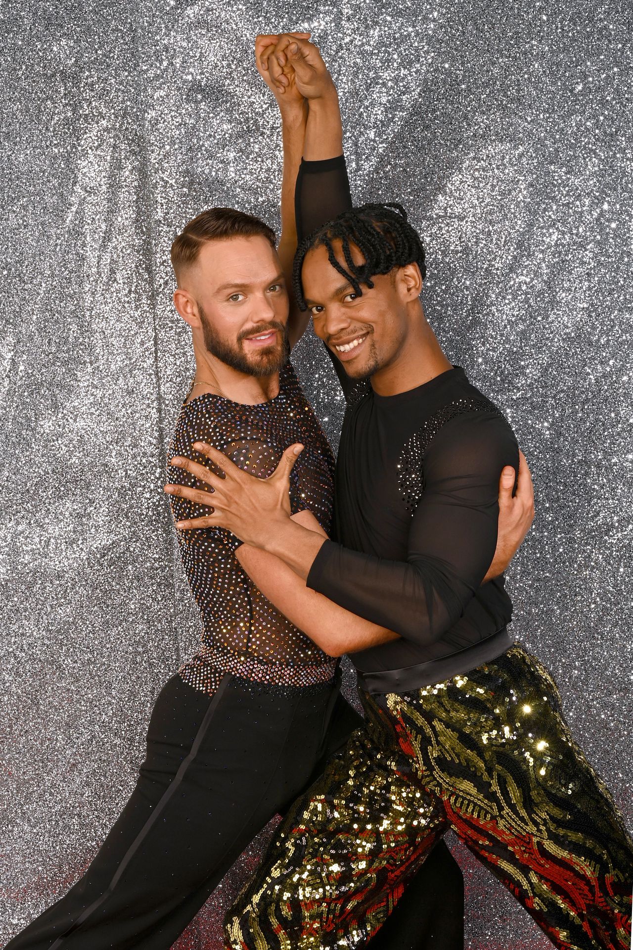 Johannes and John behind the scenes of the recent Strictly tour