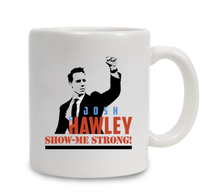 Josh Hawley says this is not a pro-riot mug.
