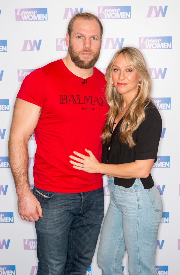 Chloe with husband James Haskell