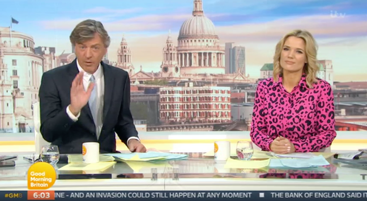 Richard Madeley and Charlotte Hawkins on Good Morning Britain