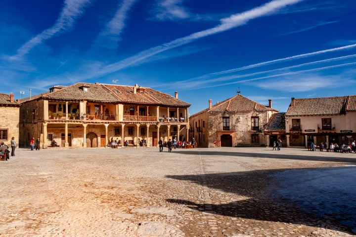 Plaza mayor de Pedraza, en Segovia.